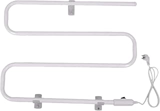 Heated Towel Rail Rails Electric Towel Warmers, Automatic Constant Temperature Waterproof No Need to Adjust The Temperature Wall-Mounted Bathroom Towel Towel Heating Drying Rack Su