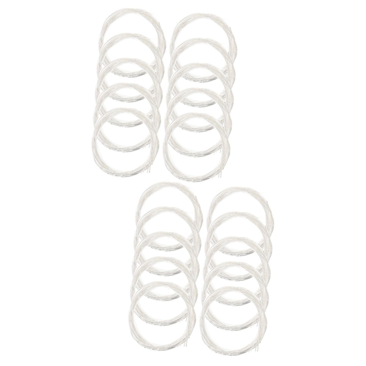 ibasenice 20packungen Pack Beschichtete Nylon-gitarrensaiten Für Folk-gitarre Langlebige Klare Und Kraftvolle Klänge Einfache Handhabung Einsetzbar Für Musiker
