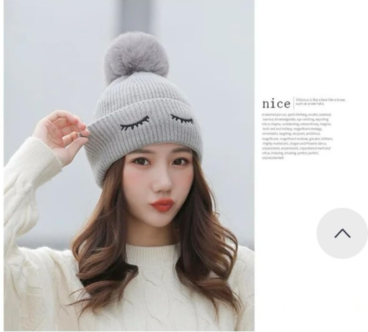 Women Soft Knitted Faux Fur Earmuff Winter Warm Woolen Hat Cute Animal Theme Fluffy Plush Ear Protection Warmer Snow Cap for Girls (C Grey) 2