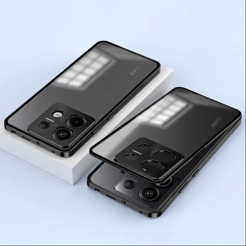 MILLION CASES Redmi Note 13 Pro Black Case Black Aluminium Glass - Image 4