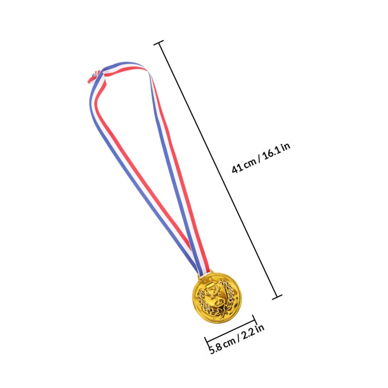 LALAFINA Medaglie Premio Calcio Oro 50 Pezzi in Lega di Zinco con Nastro | Feste e Competizioni, Adatte a Bambini, Effetto Portatile, Atmosfera Gara Vivace