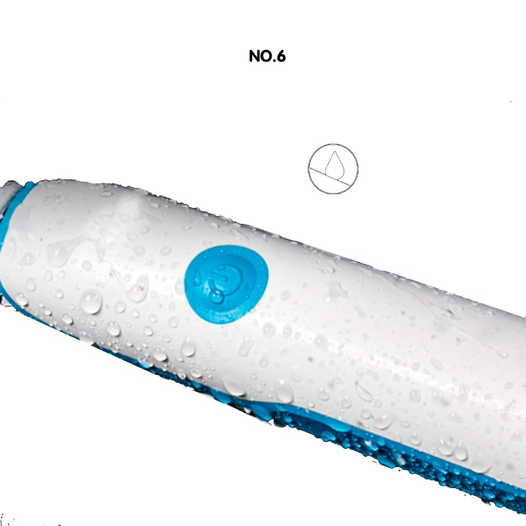 PAR automática Sonic para Adultos en Los Cepillos de dientes suaves para hombre y mujer – [DOS colores opcionales] – Romeo 4 cabezas de cepillos + caja de viaje (Color: B)