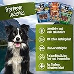 DeliBest Premium Hirschfleisch Sticks I natürlicher Hunde Snack leicht verdaulich I kalt geformt - sehr schmackhafte Hunde Leckerlies aus frischem Fleisch I 6 Stück – Bild 4