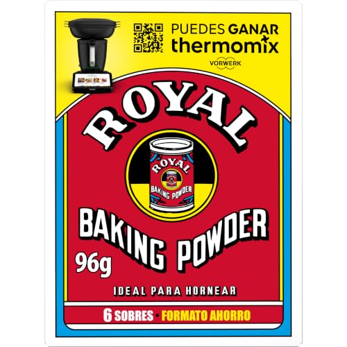 Royal Baking Powder, Polvos para Hornear, Pack 6 x 16 g - 96 g