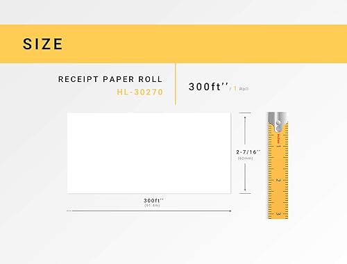 Miniatura 3 de HOUSELABELS DYMO 30270 - Papel de recibo continuo compatible (2-716 pulgadas x 300 pies) compatible con impresoras Rollo, DYMO LW, 12 rollos