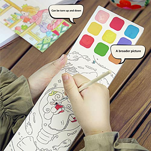 pintura em aquarela bolso | pintura sonho conto fadas - Encantar a pintura do jardim com água, lembr