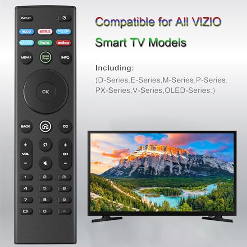 Universal Remote Control for VIZIO TV Remote Compatible with All VIZIO XRT136 XRT260 XRT270 Smartcast D, E, M, P, V, PX Series Smart TVs - Image 2