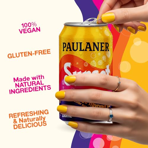 Image of Paulaner Sunset Orange Cola Soda Soft Drink | Fruity European Natural Sugar Spezi Soda Made in Germany | Vegan and Gluten-Free (12 Pack, Classic)