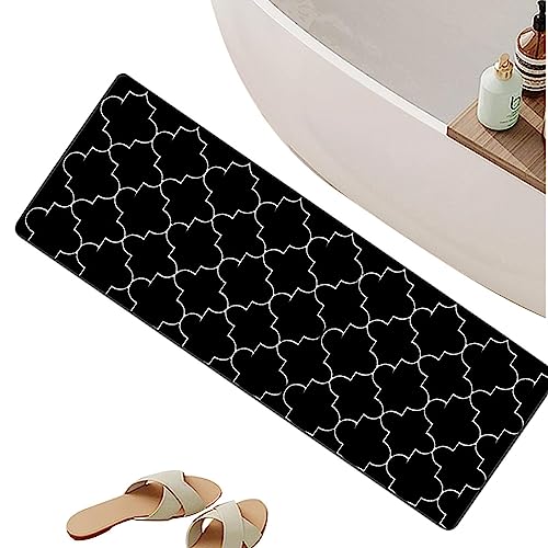 CABTRA Non-Skid Waterproof Kitchen Mat - Waterproof Non-Slip Standing Mat | Washable Kitchen Rugs For Floor Home, Entryway, Laundry, Kitchen, Hallway, Offices