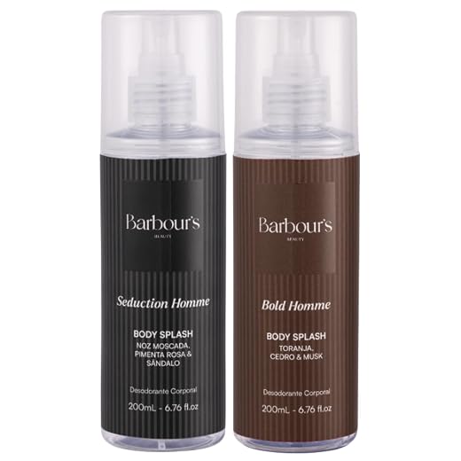 Kit Body Splash Masculino Bold Homme e Seduction Homme 200ml 2 Itens