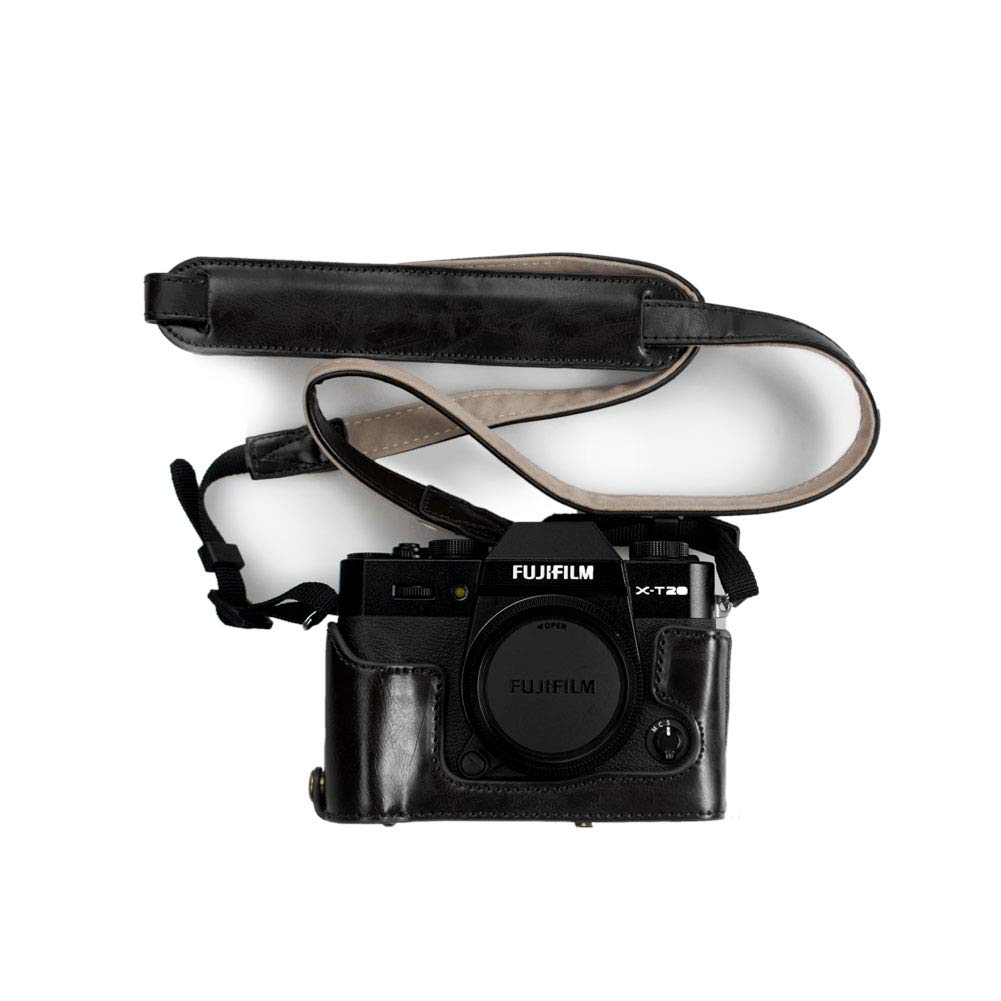 Housse Cuir PU Pour Fujifilm XT10/T20/XT30 - Avec Bandoulière - Protection Complète