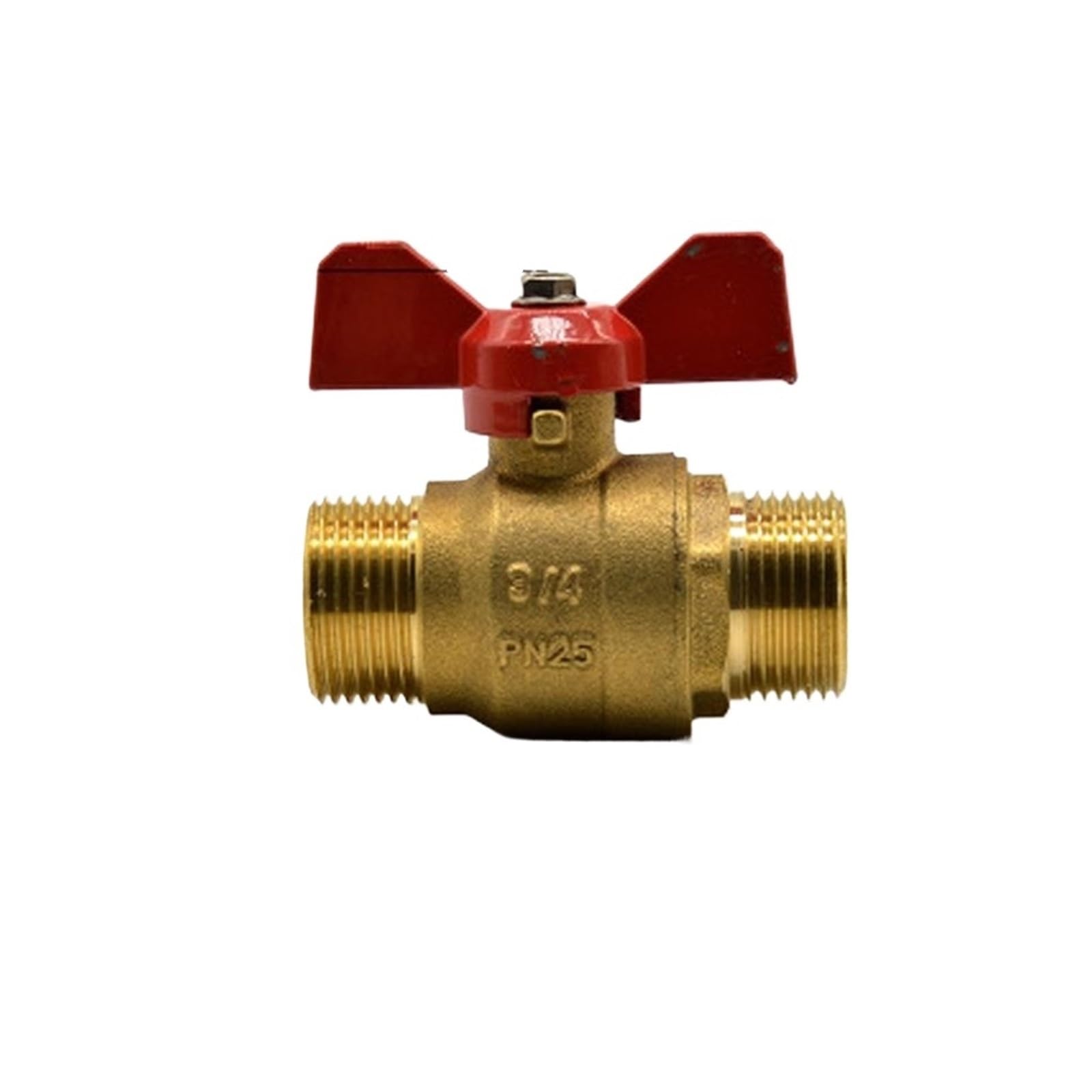 Vanne à bille en laiton mâle DN20 stopper fuite eau et gaz 19mm