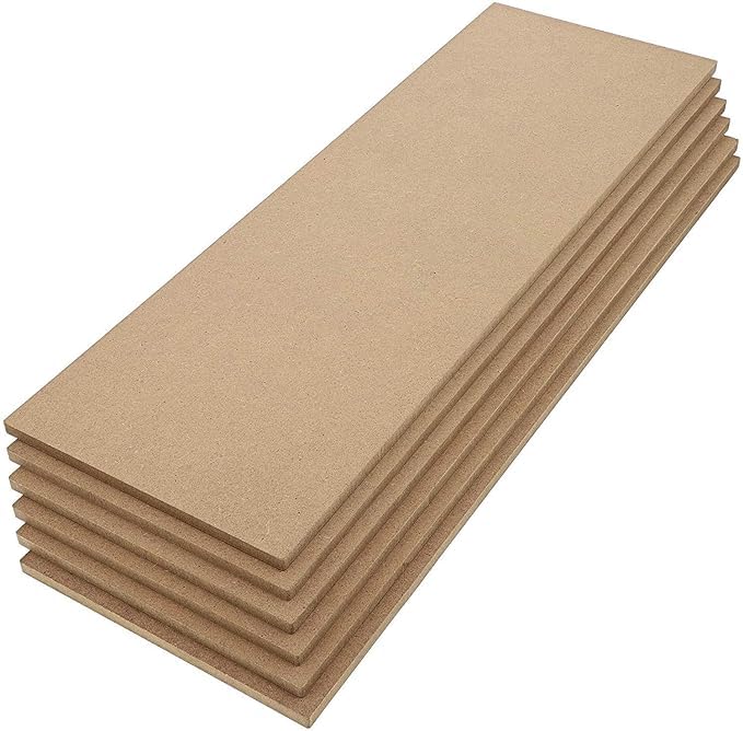 Bs amor 5.5 mm MDF Board Sheet (5 x 15 Inch) 6 Pcs Hardboard Sheets for Art and Crafts,Brown-image-12