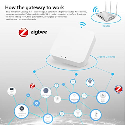 Loijon Tuya ZigBee Smart Gateway Hub Ponte residencial inteligente Tuya/Smart Life APP Controle remo
