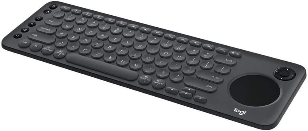 Logitech K600 TV - TV Keyboard with Integrated Touchpad and D-Pad Compatible with Smart TV - Graphite Black