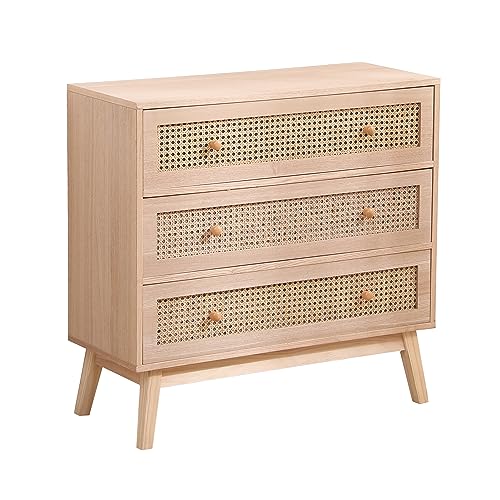 Cómoda moderna de MDF para dormitorio, sala de estar, cocina, mueble de madera en tono madera