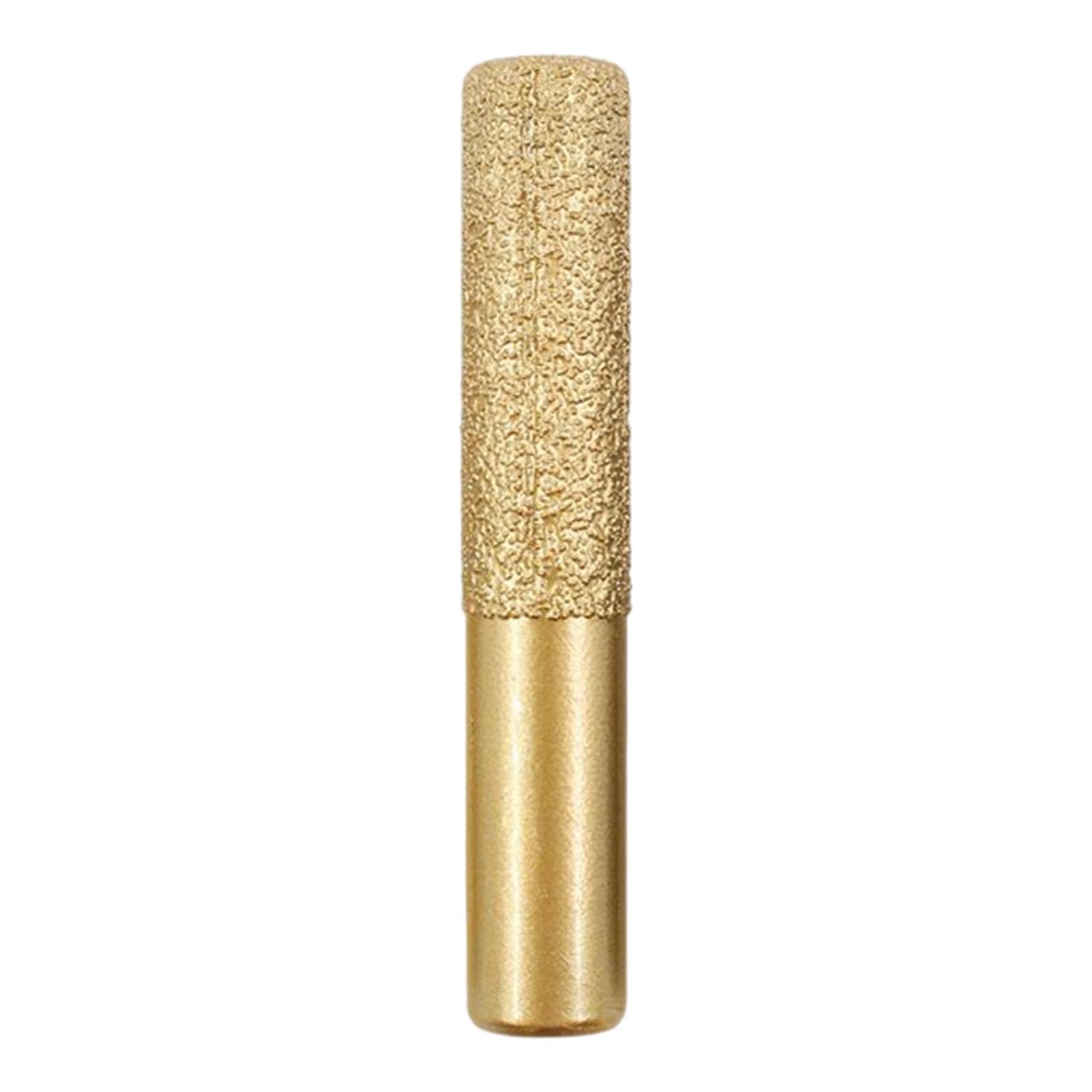 Diamond Brazed Straight Shank Cylinder Edge Durable for Glass Marble Granite Golden12.7x13.5x75mm Router Bits Power Tools Tools Home & Garden-image-32