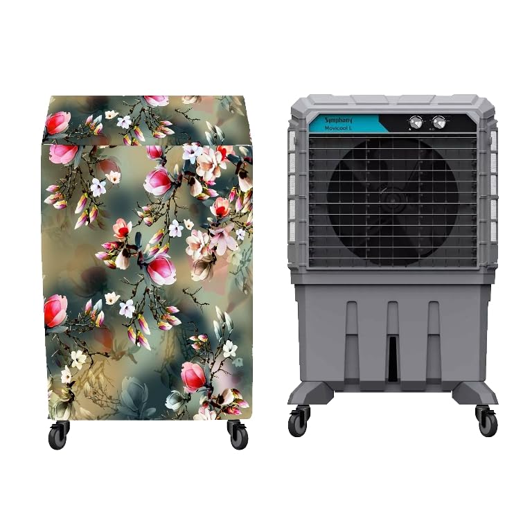 Image of Cooler Cover Compatible for Symphony MOVICOOL L 125 125-Litres Portable Air Cooler Waterproof, Dustproof, Size(LXBXH) 92.71X49.53X144.78 Cm, Green.