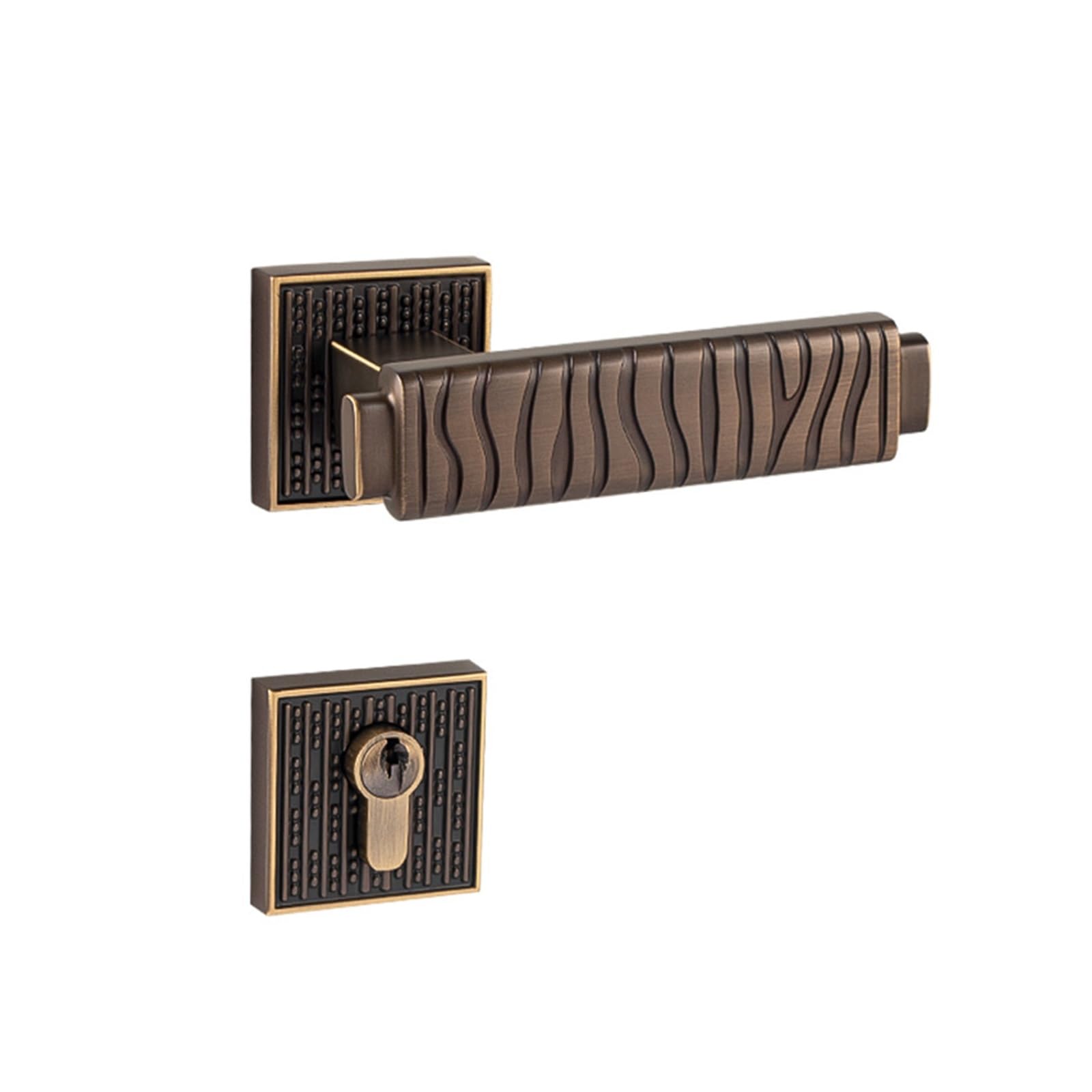 Kfvmvtdw One Color Pure Copper Door Lock For Bedroom Silent