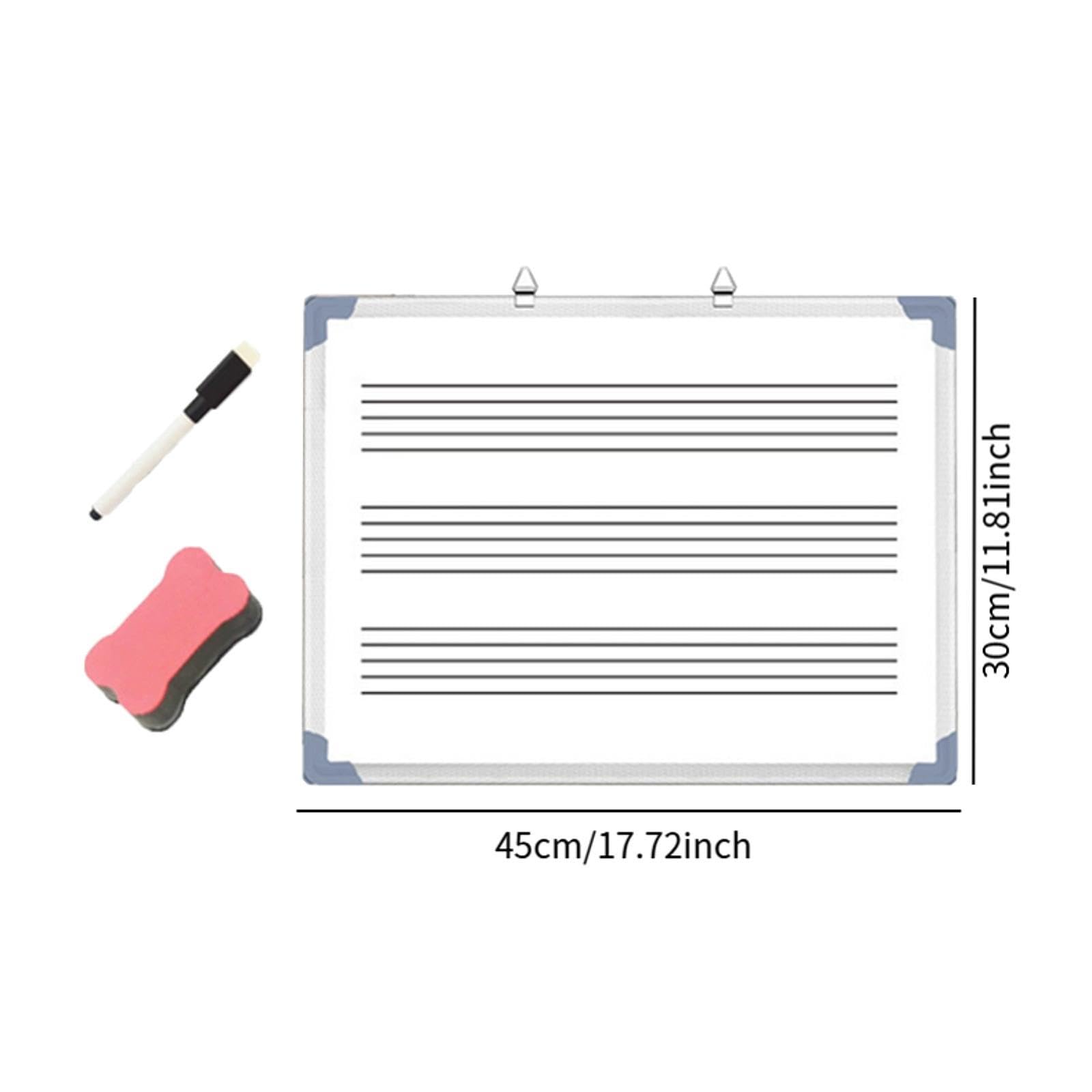 Generic Musik Whiteboard, Notizblock, Lapboard für Büro, Schule, Musiklehrer - Edelstahl, 100% weiß, Weiß