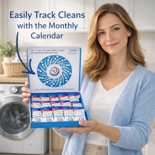 GRIME LABS Washing Machine Cleaner Tablets - Deep Clean for Front & Top Load HE - image 8