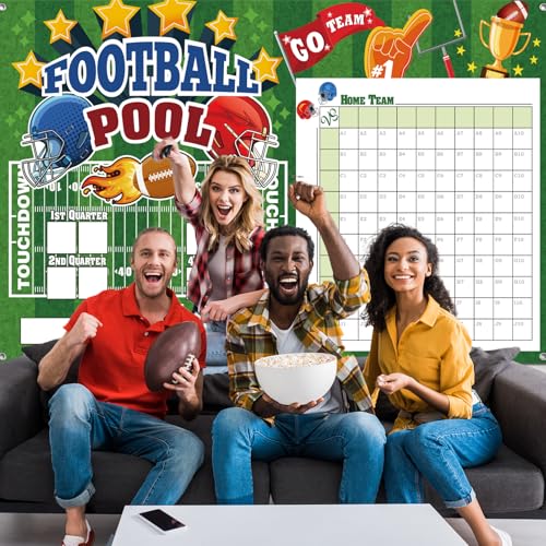 Bannière de foot pour scores de piscine soirée à thème