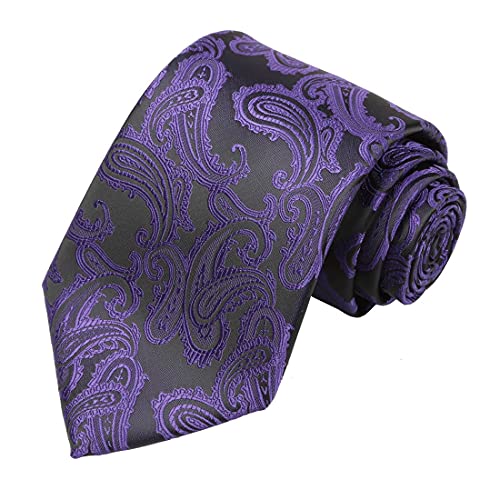 Image of KissTies Mens Paisley Tie And Pocket Square Necktie Sets