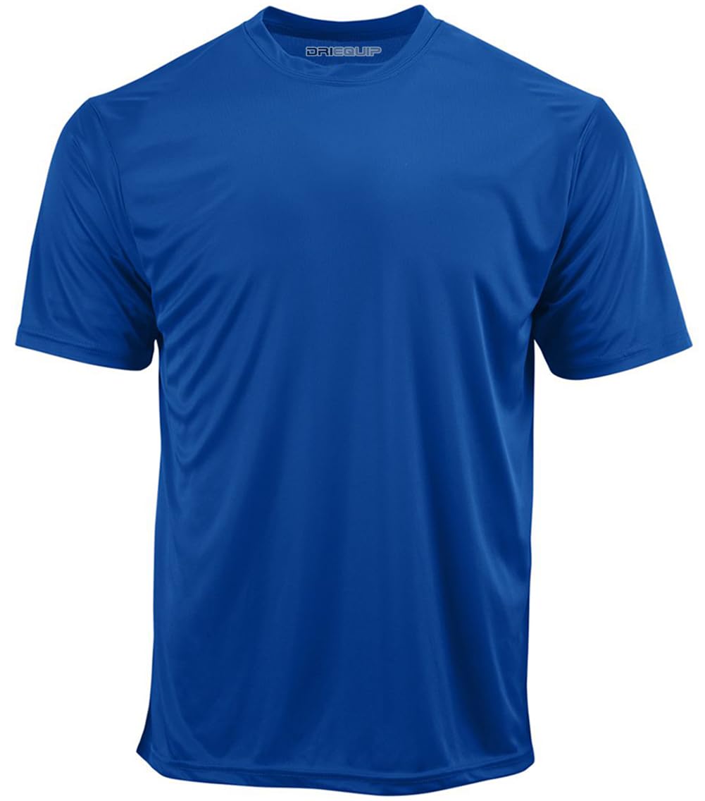 DRIEQUIP Men's Big & Tall Short Sleeve Moisture Wicking Athletic T-Shirts XS-6XL and Tall Sizes — view 17
