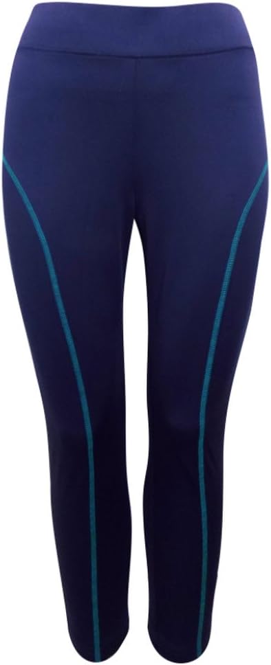 Evans Navy Contrast Seam Sports Leggings Trouser Plus Size Gym Yoga Wear 16 18 20 22 24