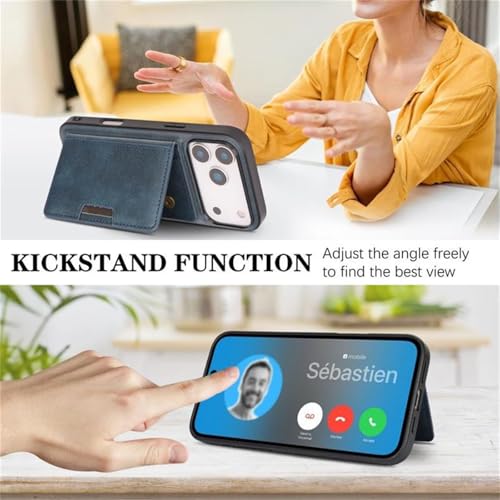 Coque portefeuille iPhone 17 contre les rayures avec support vidéo intégré - 3