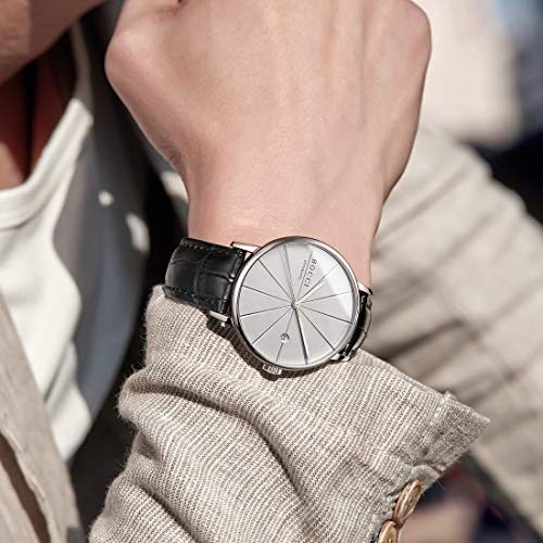 Image of Automatic Watch for Men, Japanese Automatic Mechanical Movement, Sapphire Crystal, Date Display, 50M Water Resistant, 40mm Minimalist Dress Watch