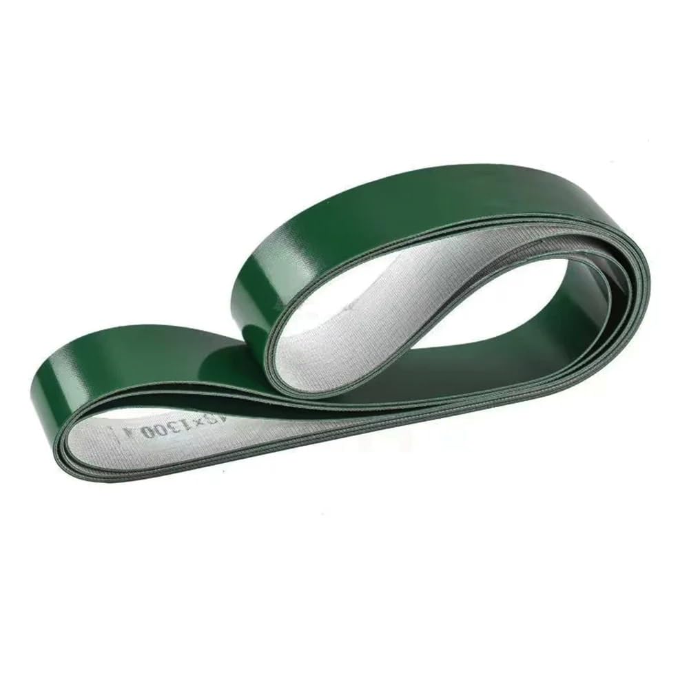 Cinta transportadora de PVC verde de 2 mm de espesor for logística de embalaje, 1 unidad(600mm Width 10cm)