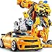 SQHGFFF Transformers Juguetes Generaciones Guerra para Cybertron Titan Omega Supreme Action Figure Convierte al Centro de Comando para Regalos de cumpleaños para niños (Color : Yellow)