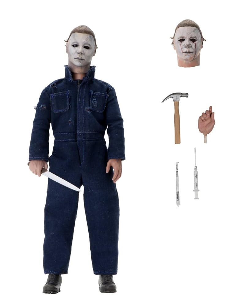 NECA Halloween 2: Maska - Figurka retro Michael Myers 20 cm