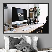 Framed Canvas Wall Art Pressed Quotes 3D Chic Inspirational Multicolor Pop Art Quotes Typography Ultra Whimsical - 16x24 inches