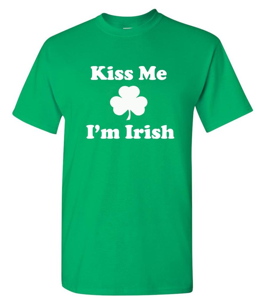 Kiss Me I'm Irish T Shirt Green XXL
