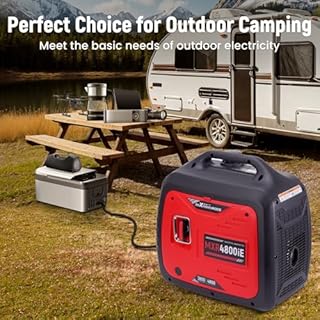 maXpeedingrods 4800W Inverter Generator Portable, Electric Start, Remote Start, Gas Powered Generator for Outdoor Camping, Home Backup, EPA Compliant