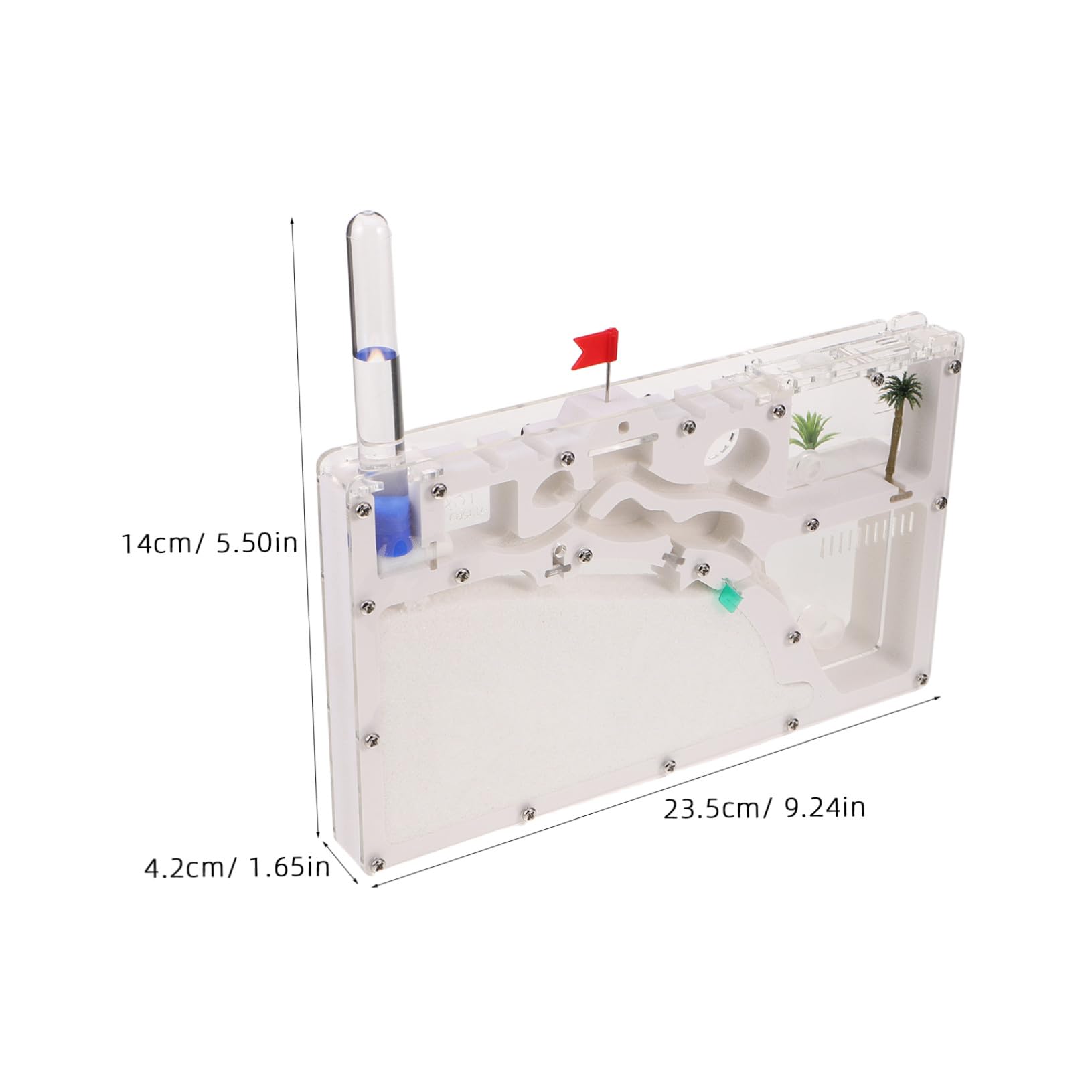 Kit Scientifique D'observation des Fourmis en PVC Acrylique avec Accessoires, Habitat Transparent pour Expérience D'exploration Scientifique et Observation en Extérieur