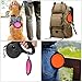 SLSON Collapsible Dog Bowls, 2 Pack, Portable Pet Feeding Watering Dish for Traveling with Carabiners (Small, Orange+Pink)