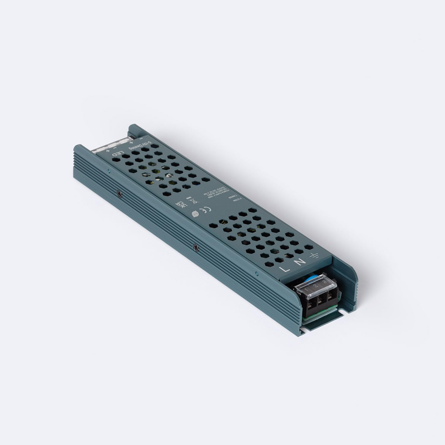 LEDKIA Fuente de Alimentación Regulable Triac y 0-10V 24V DC 300 W | Control de Intensidad Dual | Ideal para Tiras LED y Sistemas de Iluminación Interior | Compacta y Segura