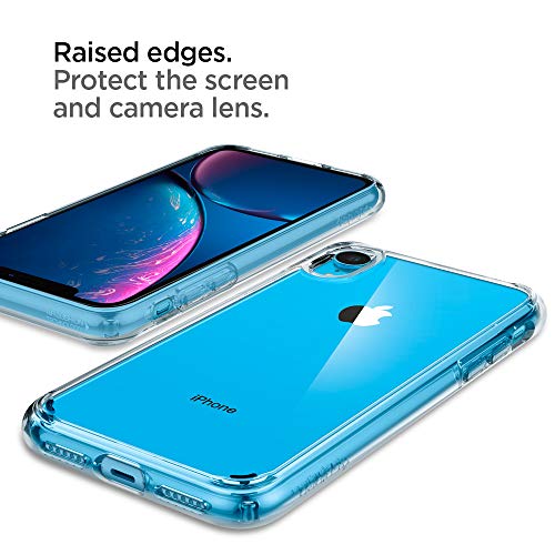 Image of Spigen Ultra Hybrid Back Cover Case for iPhone XR, Clear Transparent, Durable Hybrid Structure - PC+TPU | Crystal Clear