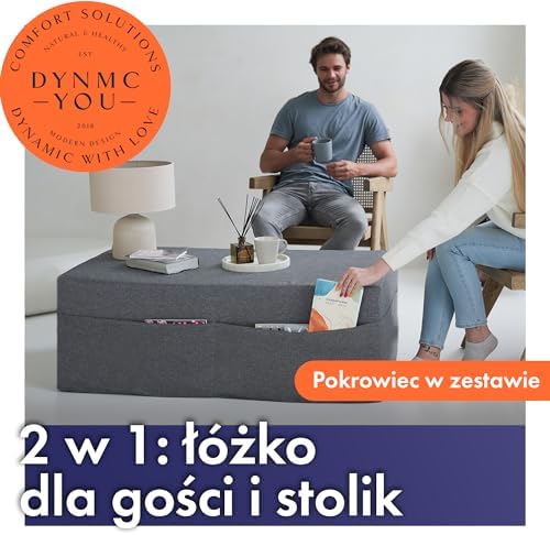 Materac Składany 120 x 200 dla Gości - Materac do Łóżka dla Wygodnego Snu - Składany Materac dla Gości Dwuosobowy Materac - Materac Podróżny