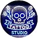 Produktbild ADV PRO Tattoo Studio Skull Display Wall Décor Dual Color LED Barlicht Neonlicht Lichtwerbung Neon Sign Weiß & Blau 400 x 300mm st6s43-i2297-wb