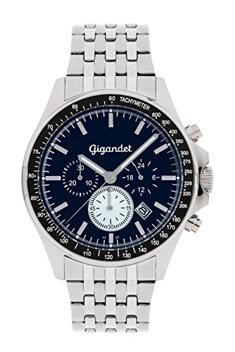 Montre Gigandet Hommes quartz japonais montre analogique acier