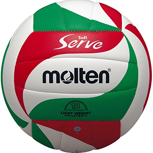 Molten VM3000 Balón de Voleibol White/Green/Red 4