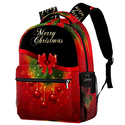 Sac à dos d'école imprimé de Noël pour ordi portable filles garçons