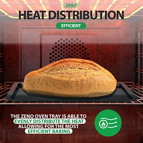 ZENO Baking Trays for Oven Non Stick - 3 Set | Baking Trays for Oven | Cooking Tray for Ovens | Durable Carbon Steel Pan | Non-Stick Coating | Cooking and Roasting | Dishwasher Safe - Image 6