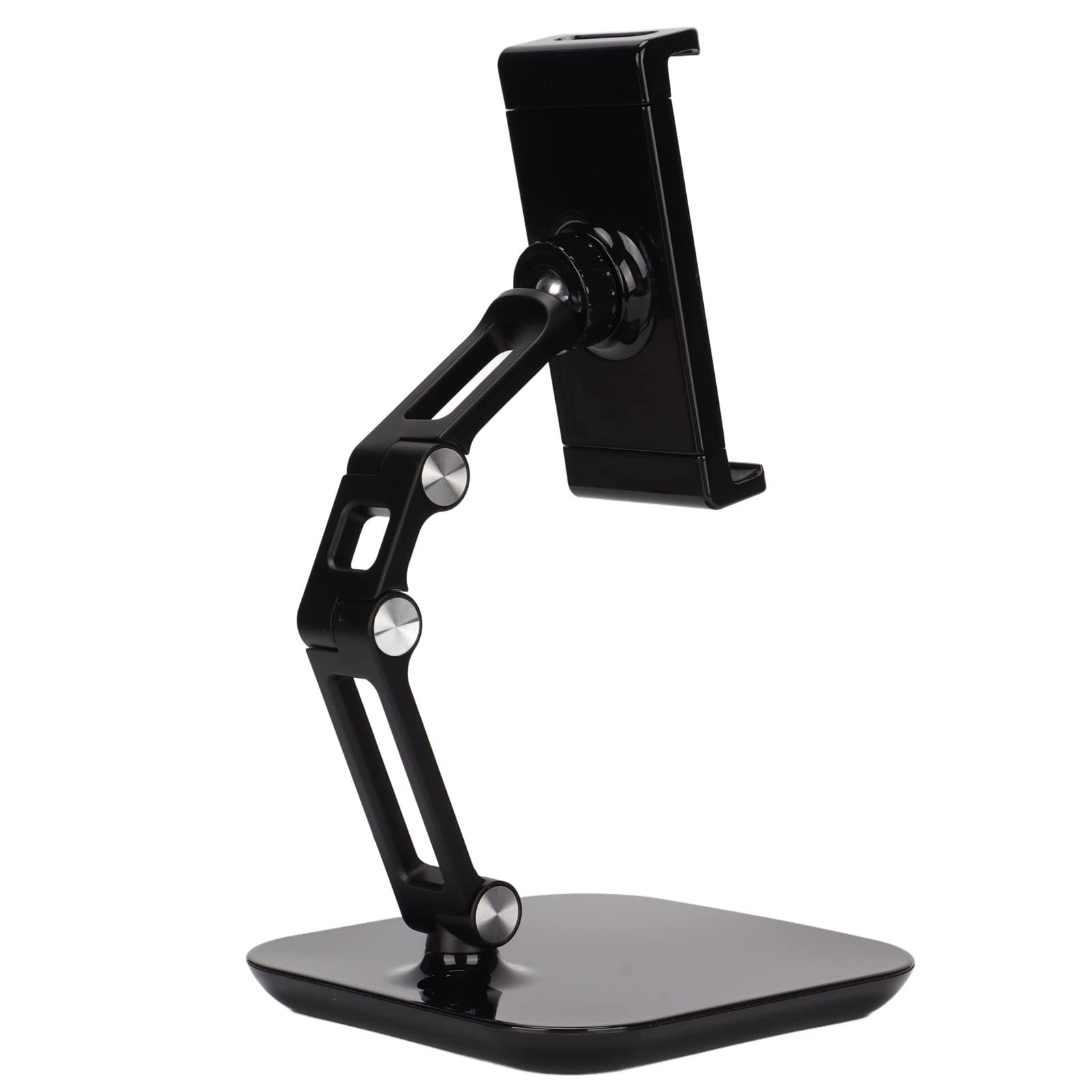 Supporto per tablet regolabile Pieghevole con angolo conveniente Design antiscivolo portatile Staffa per tablet ad alta capacità portante Nera per Tablet PC
