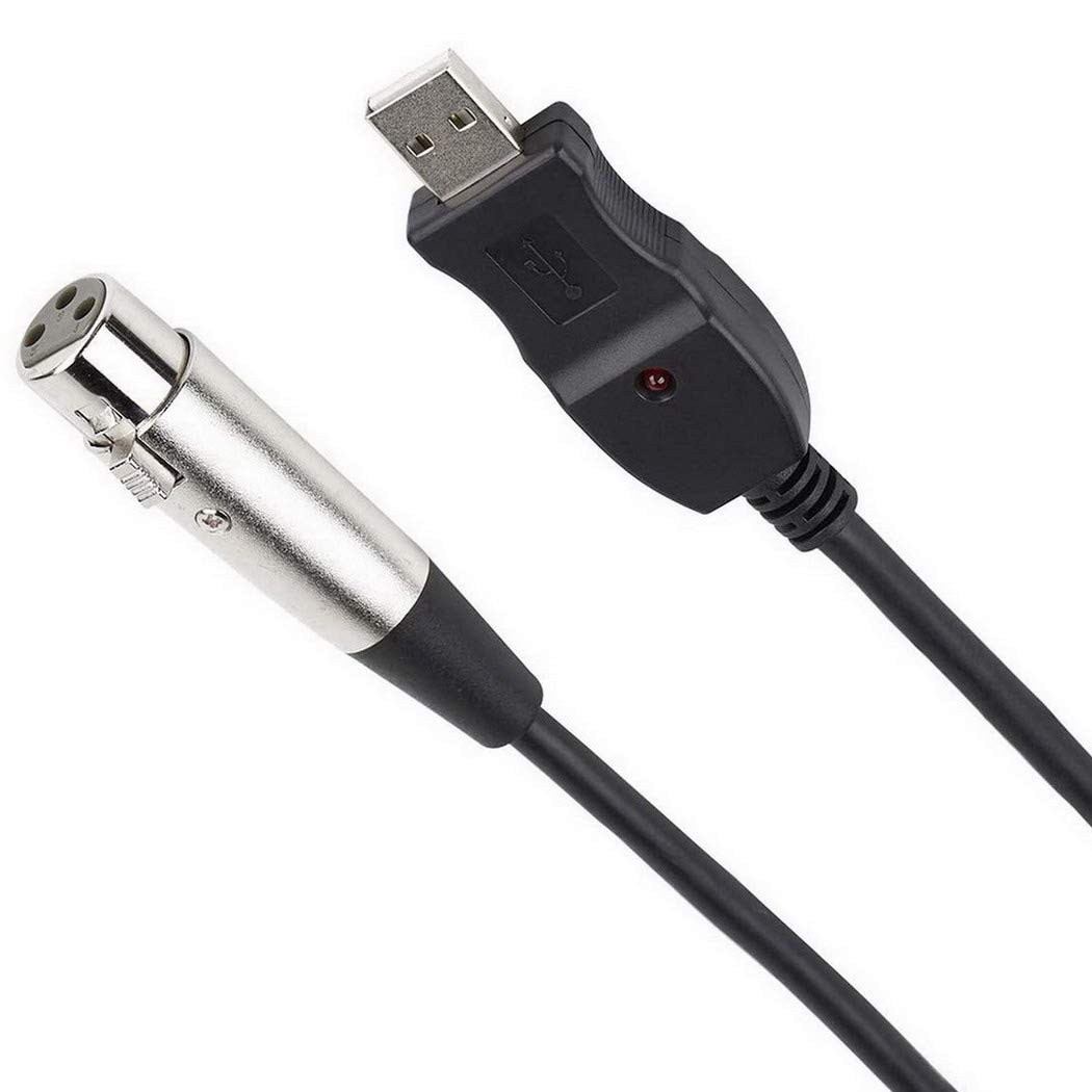 Amazon.co.jp: USB-XLRマイクロフォンケーブル 3MケーブルPCマイク用