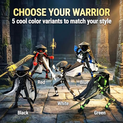 Image of Assembly Completed 2026 New Titan 13 Action Figure,Lucky Robot 13 Action Figures 3D Printed Multi Jointed Movable Figure,Nova 13 Action Figure for Collectors Desktop Decorations (Black Blue)